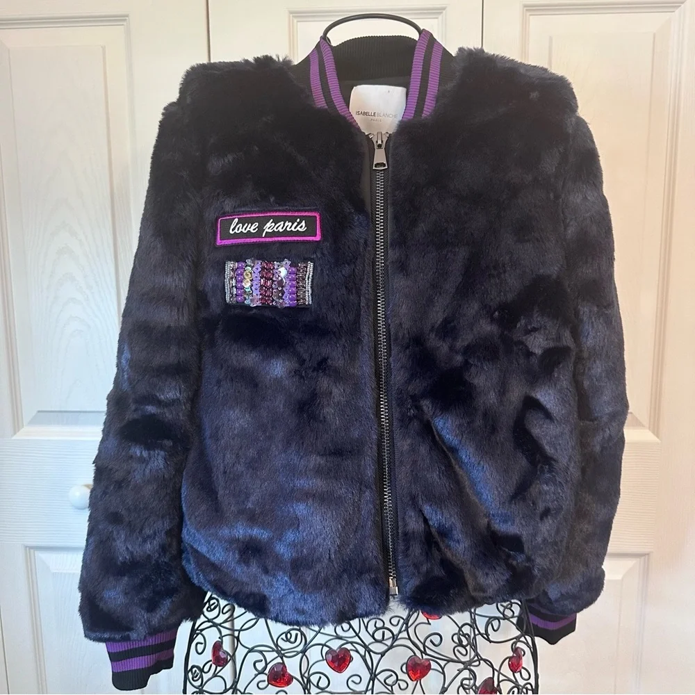 Isabelle Blanche Fluffy Jacket Size XXS - Picture 1 of 8